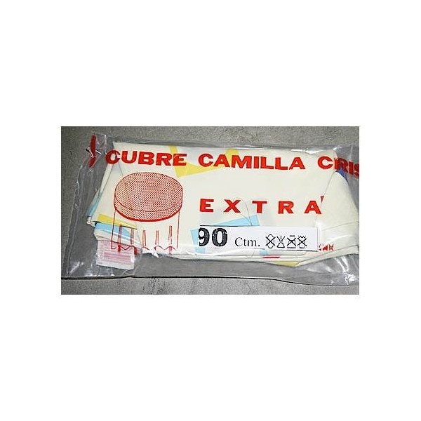 CUBRE CAMILLA MESA 080CM SEMIHULE ESTAMPADO PL TEP