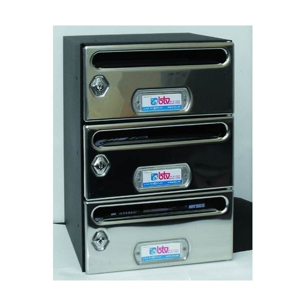 BUZON INTER. HORIZ BTV INOX MERCURIO-GRUPO 3PZ 335