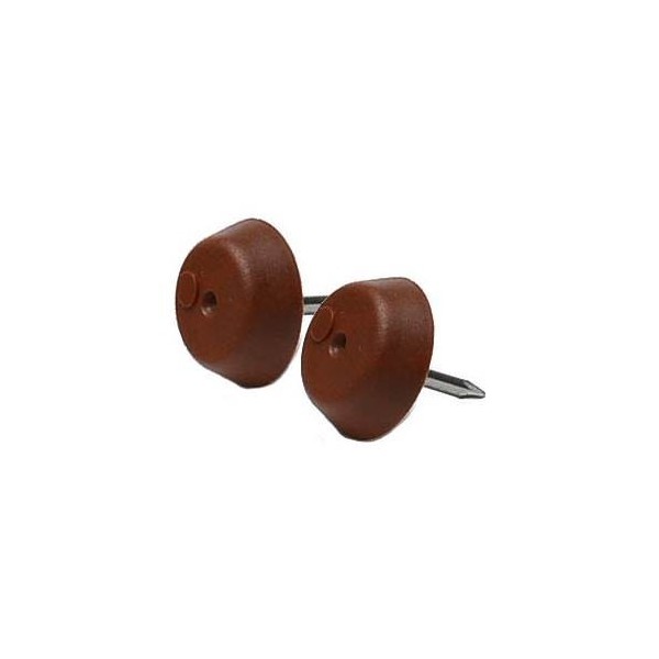 Deslizante Clavo 15Mm Marron 4 Ud