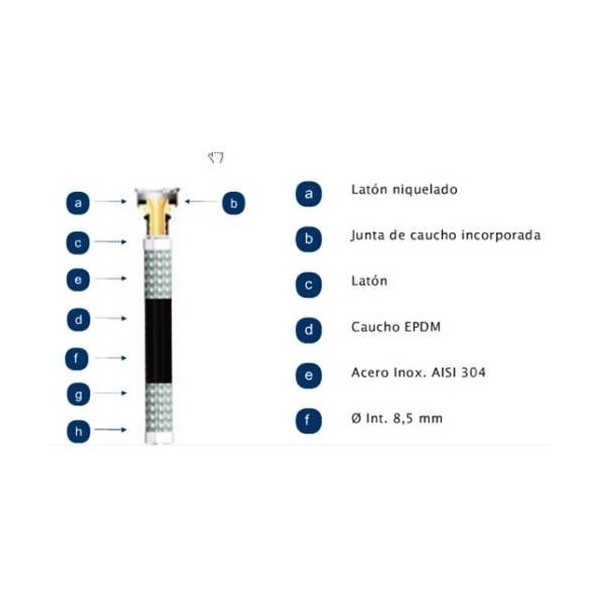 LATIGUILLO SANIT HH 3/8-3/8-20CM 20B 110§ AENOR I