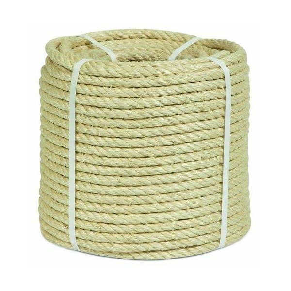 CUERDA TORCIDA 18MM SISAL NAT 4 CABOS HYC 100 MT