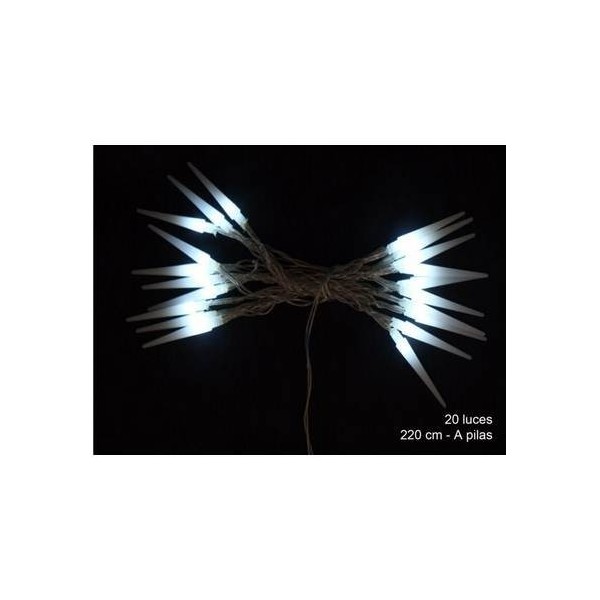 LUZ NAVIDAD FIJA BL LED 20 LUCES CONO JUINSA