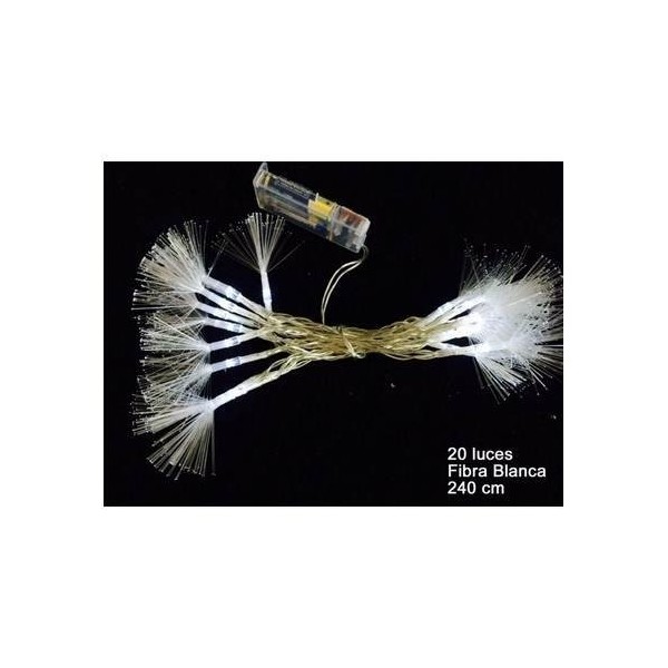 LUZ NAVIDAD FLASH BL 240 CM LED 20 LUCES F/OPT. JU