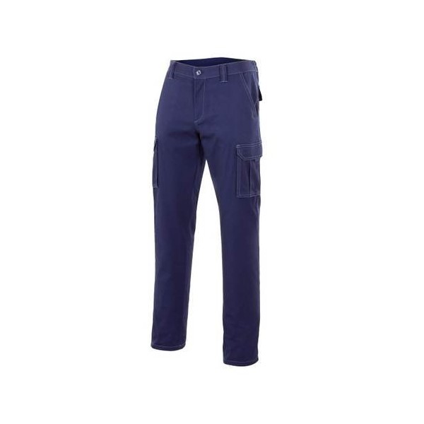 PANTALON TRABAJO T40 ELAST. TERGAL AZ/MAR MLTIBOL