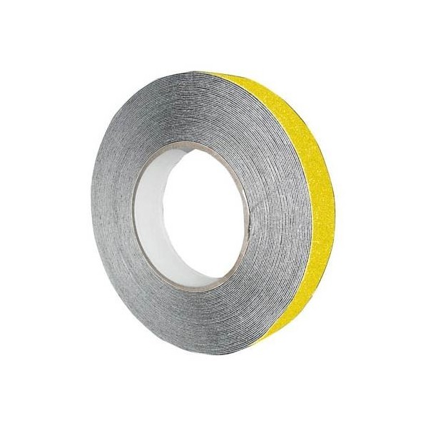 *BR CINTA ANTIDESLIZANTE AMARILLO FLUOR 25MMX15M