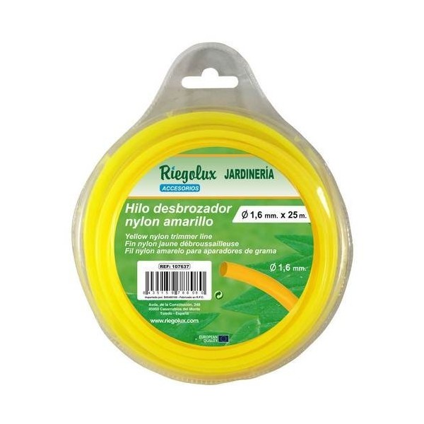 Hilo Desbrozadora Nylon Red.1,6Mmx25M Amaril.B
