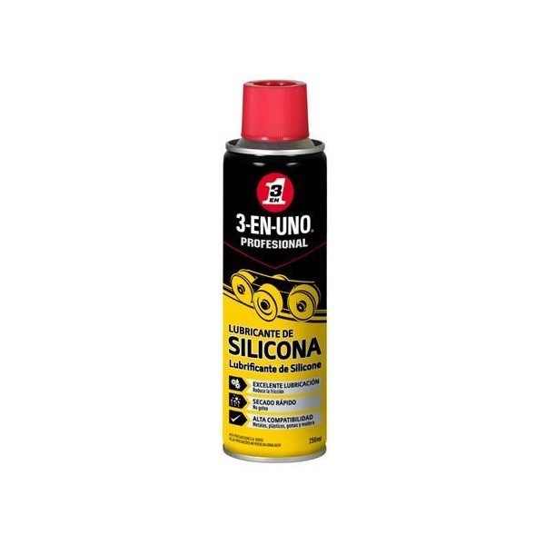 3 EN 1 PROFESIONAL LUBRICANTE SILICON AEROSOL 250