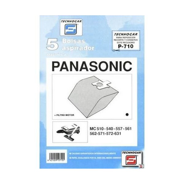 BOLSA ASPIRADOR PAPEL PANASONIC MC571 910710 THOGA