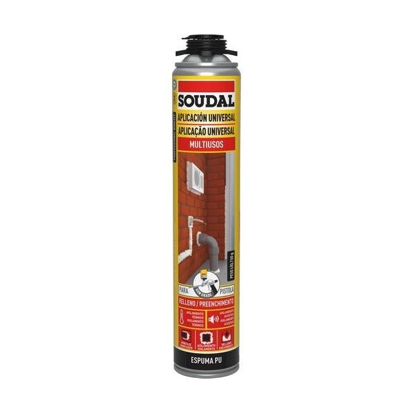 SOUDAL ESPUMA POLIURETANO PISTOLA 750ML