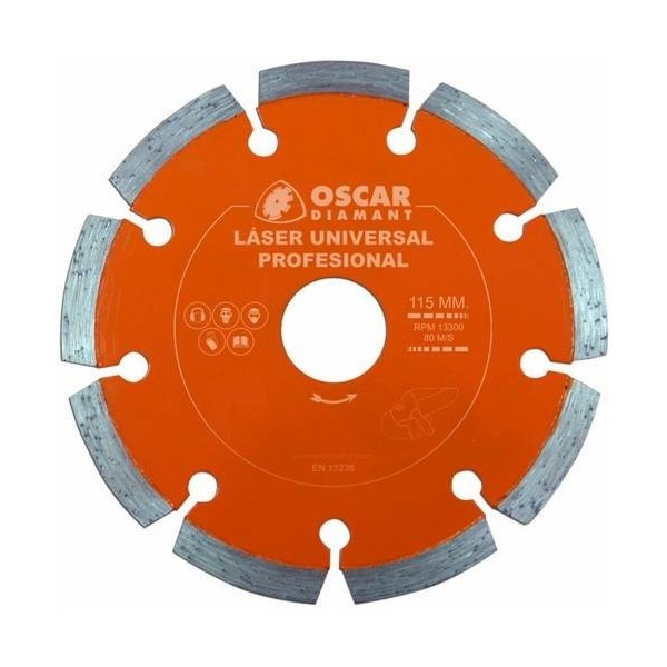 DISCO CORTE PROF LASER 115 MM DIAM OSCAR DIAMANT