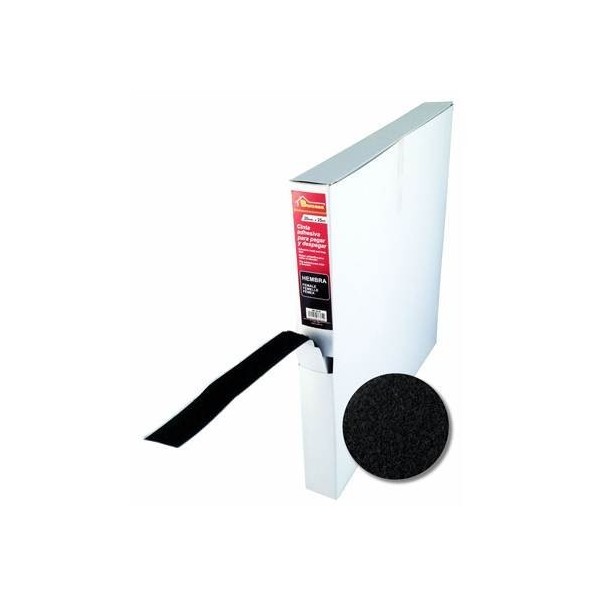*BR CINTA DE CIERRE ADH. HEMBRA 20MM NEGRO CAJA 25M