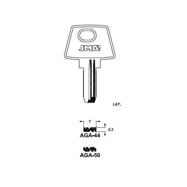 LLAVE PUNTOS EN BRUTO JMA LAT AGA-50