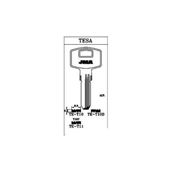 LLAVE PUNTOS EN BRUTO JMA ALPACA TE-T11