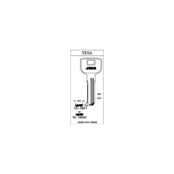 LLAVE PUNTOS EN BRUTO JMA ALPACA TE-T80SC