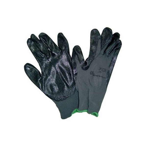 GUANTE NITRILO NEGRO TALLA T-08 MARCA