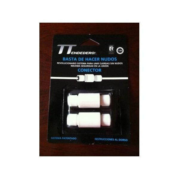 CONECTOR CUERDAS S/NUDO TEND Y TIRAD 2 PZ