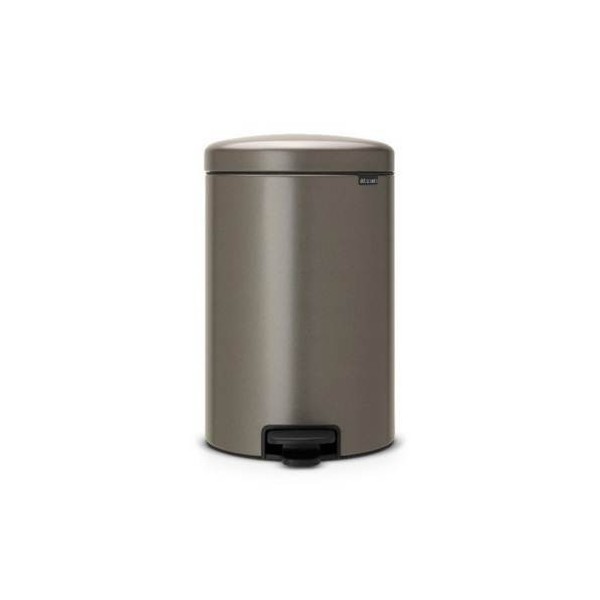 CUBO BAS. C/PEDAL 20L CUB.EXTR. INOX PLATINUM NewI