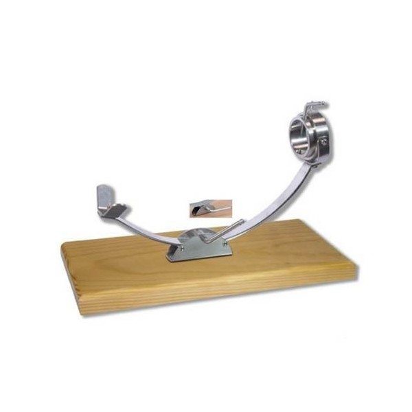 JAMONERO HORIZONTAL CORREDERA INOX/MADERA BALANCIN