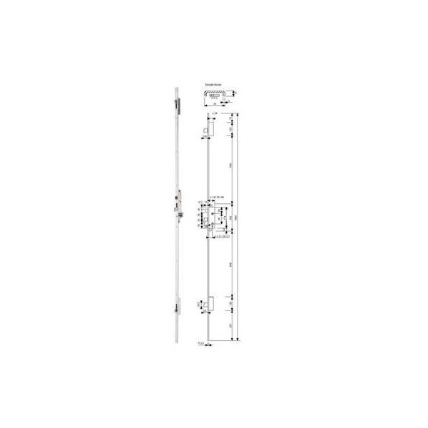 CERRADURA MET.EMB. 25X26MM 2230L63AI INOX MULTIPU