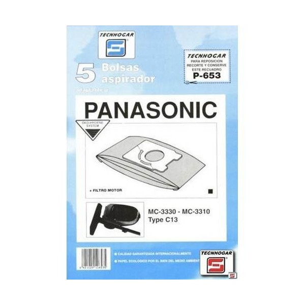 BOLSA ASPIRADOR PAPEL PANASONIC MC3300 910653 THOG