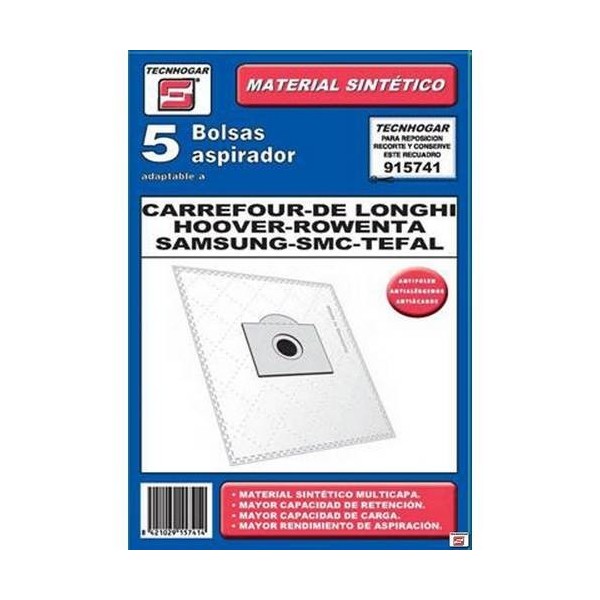 BOLSA ASPIRADOR PAPEL HOOVER-ROWENTA-MOUL 915741 T