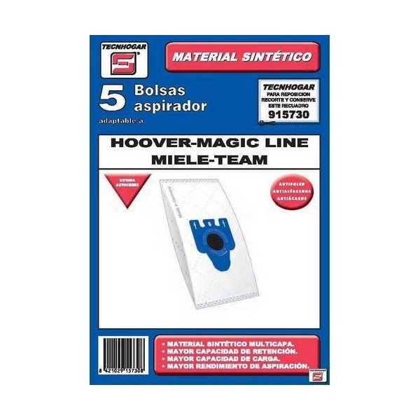 BOLSA ASPIRADOR PAPEL HOOVER-MIELE 915730 THOGAR 5