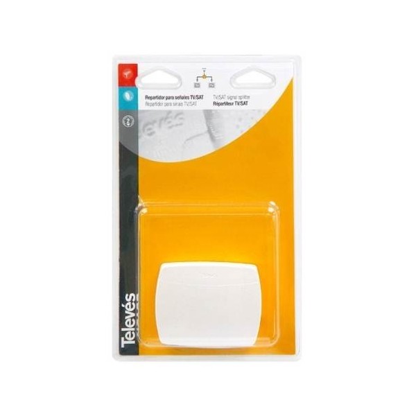REPARTIDOR ANTENA COAXIAL 2 DIRECCIONES 9,5MM BL T