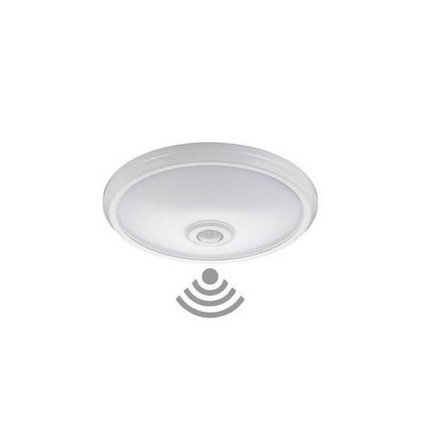 PLAFON CIRC C/SENSOR 2XE27 ø30CM BL SUP. EDM