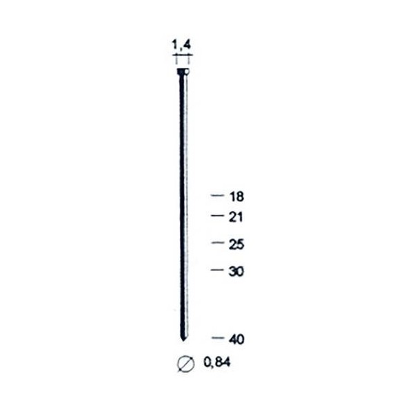 PUNTA CLAVAD.NEUM BRADS 0,8x20 MM 8723 0,8 MM 1000