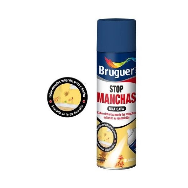 PINTURA ANTIMANCHAS PAREDES 500 ML BL SPRAY BRUGUE