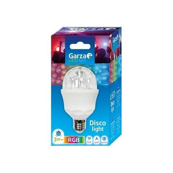 LAMPARA ILUMIN E27 3W 59LM LED GARZA MULTIC DISCO