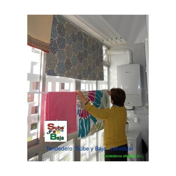 TENDEDERO TECHO 180CM AC BL SUBE-BAJA EFEGETE