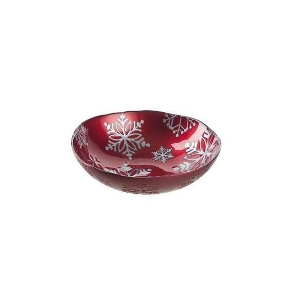 FUENTE NAV. RDA RO 25,5CM VIDRIO ROSSO LEONARDO