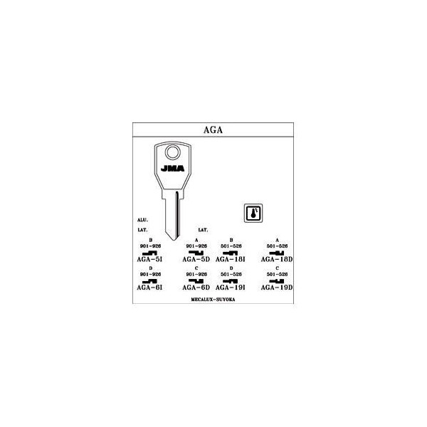 LLAVE CILINDRO EN BRUTO JMA AC AGA-5I