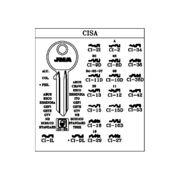 LLAVE CILINDRO EN BRUTO JMA AC CI-IL