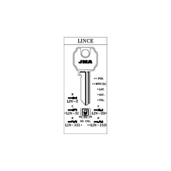 LLAVE CILINDRO EN BRUTO JMA ALU VER LIN-15D VERDE