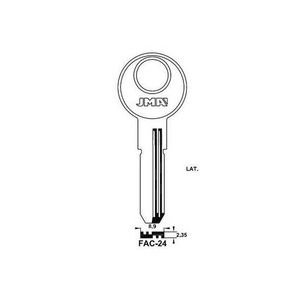 LLAVE PUNTOS EN BRUTO JMA LAT FAC-24