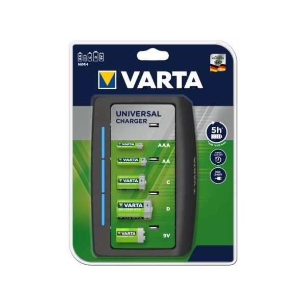 CARGADOR PILAS UNIV DIG. VARTA