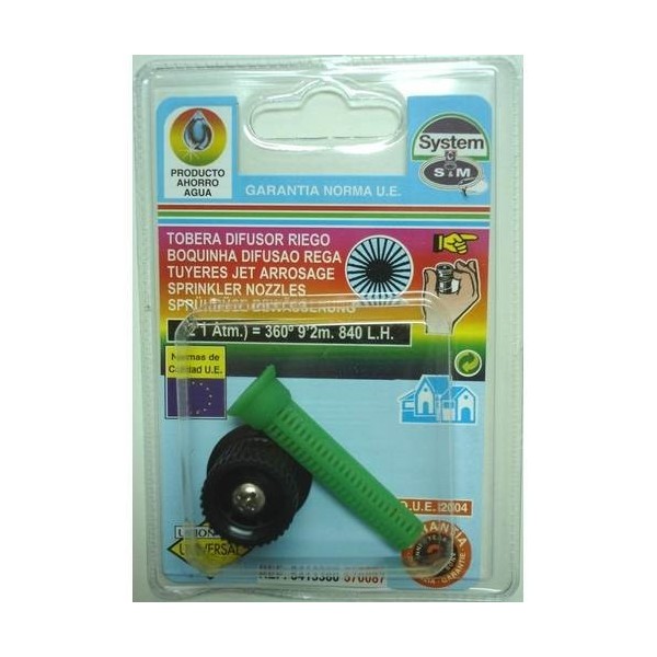 DIFUSOR RIEGO 0§ A 360§ GOTEO S&M PP REG TOBERA 57