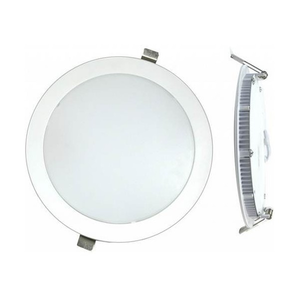 FOCO DOWNLIGHT LED 12W 4000K-BL EMP PLANO SILVER E