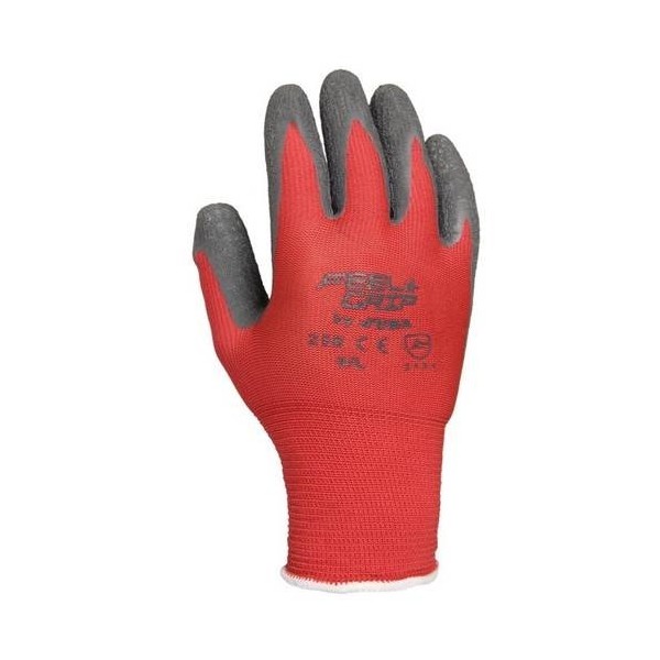 GUANTE BRIC L09 P/LATEX FEEL&GRIP POLIAM RO/GR JUB