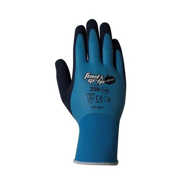 GUANTE MECANICO XL10 FEEL AND GRIP SPLASH NYLON/LA