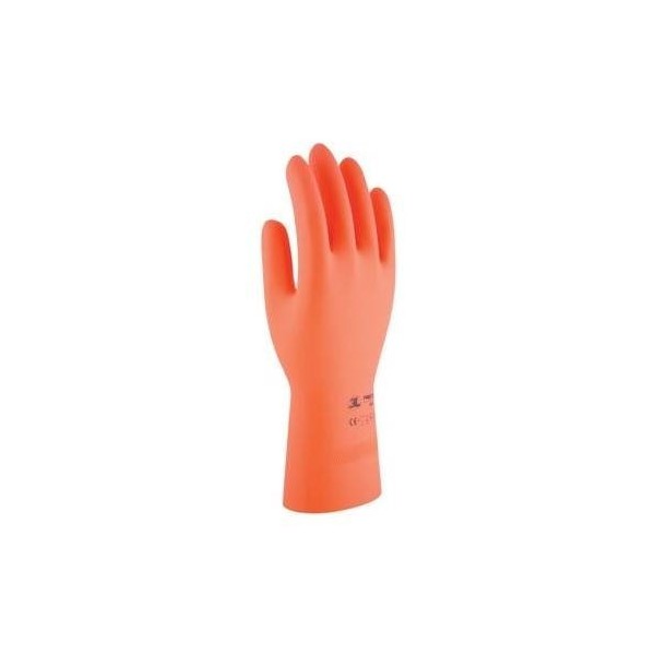GUANTE QUIMICO L09-32CM NAT. FLOC. PROTEX LATEX NA