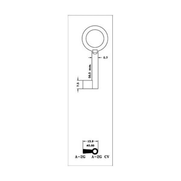 LLAVE ARMARIO EN BRUTO JMA LAT A-2G