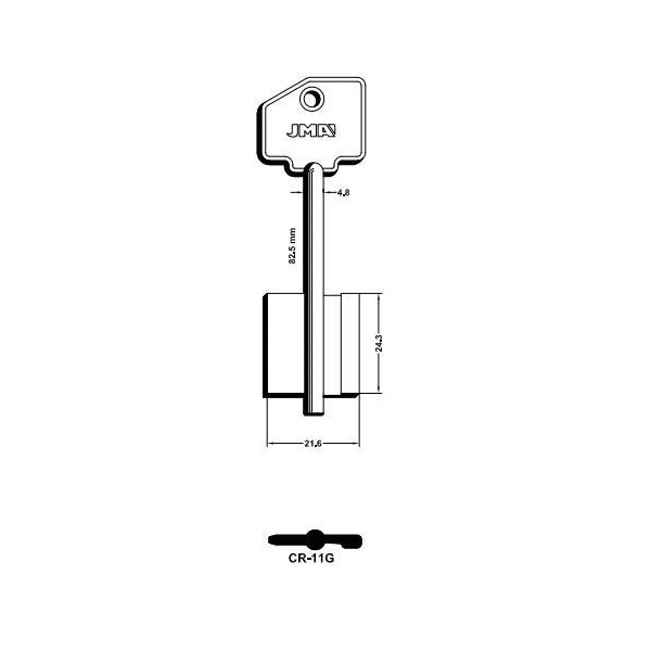 LLAVE DE GORJA EN BRUTO JMA LAT CR-11G