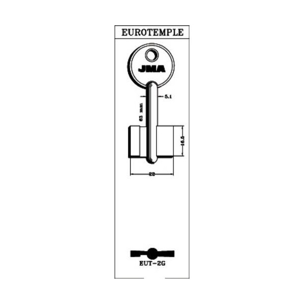 LLAVE DE GORJA EN BRUTO JMA LAT EUT-2G