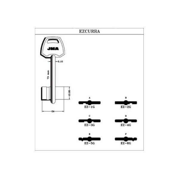 LLAVE DE GORJA EN BRUTO JMA LAT EZ-2G