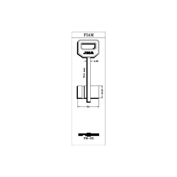 LLAVE DE GORJA EN BRUTO JMA LAT FM-2G