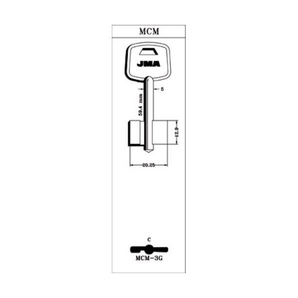 LLAVE DE GORJA EN BRUTO JMA LAT MCM-3G