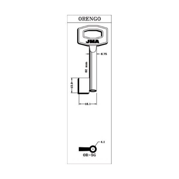 LLAVE DE GORJA EN BRUTO JMA LAT OR-5G